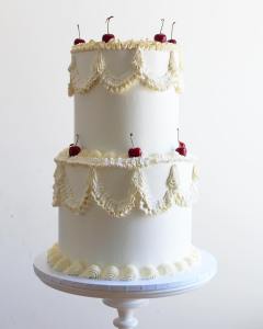Two Tier lambeth wedding cake Norwich, Norfolk