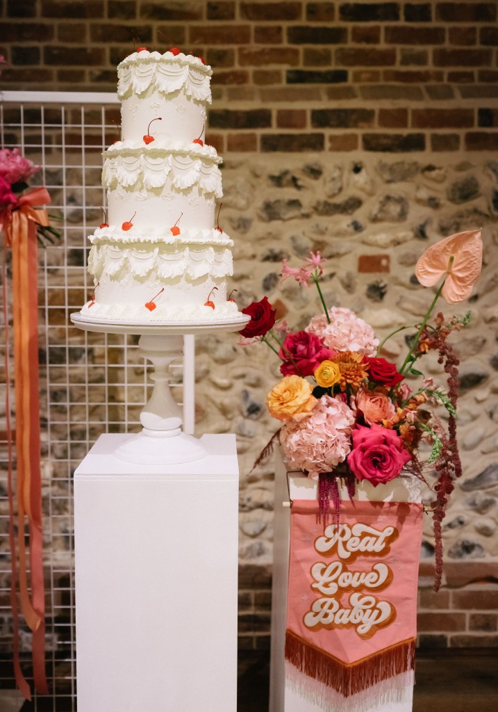 Three Tier wedding cake Oxnead Hall, Norfolk